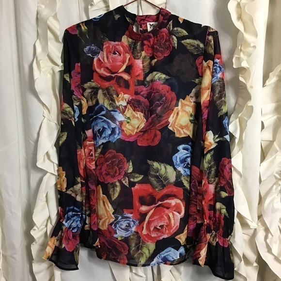 NWT Show Me Your Mumu Ladybug Floral Top - Picture 2 of 5